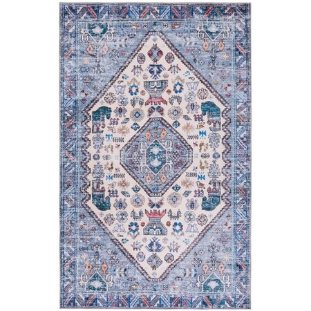 Safavieh 4 x 6 ft. Tucson Collection Rectangle Power Loomed Rug Beige & Grey TSN194C-4